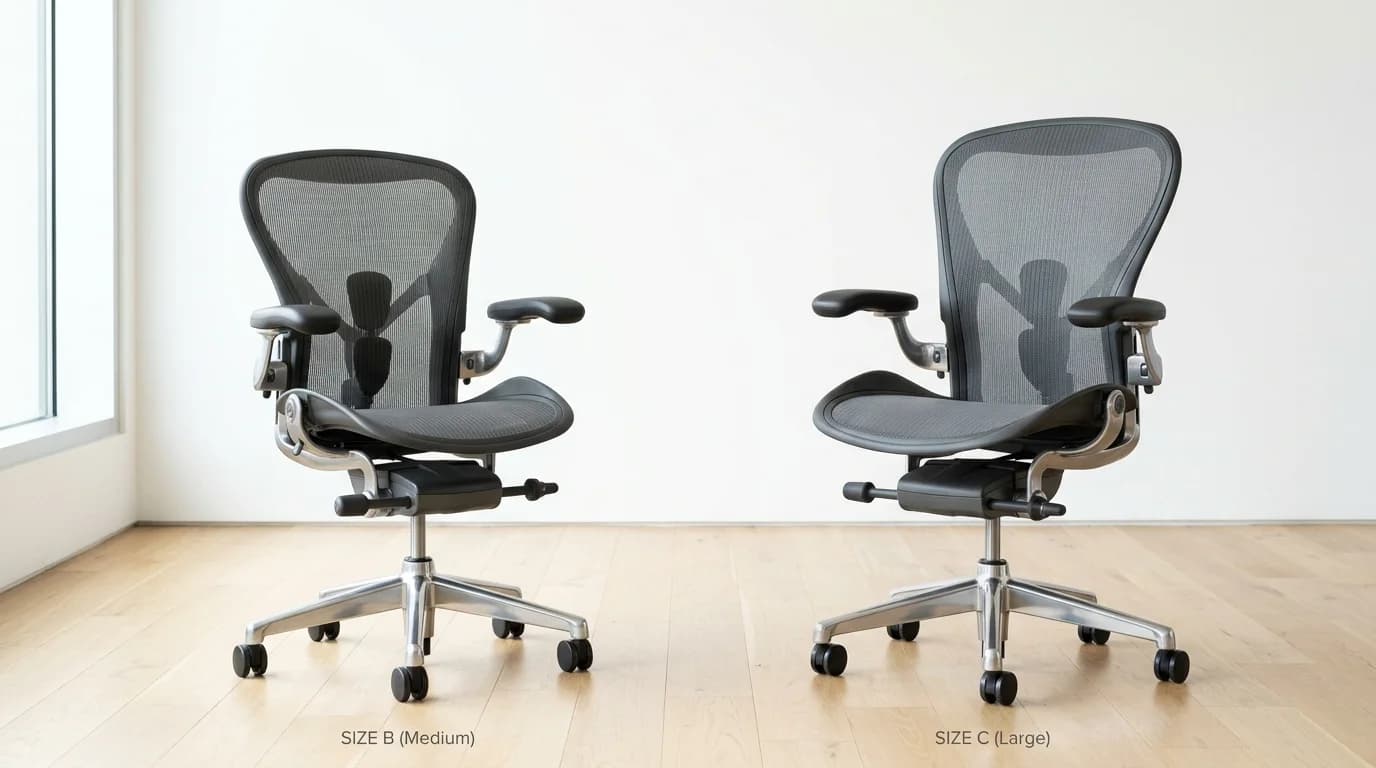 Herman Miller Aeron Size B vs C: The Sizing Matrix Tested - Ergonomic Workstation & Spec Review