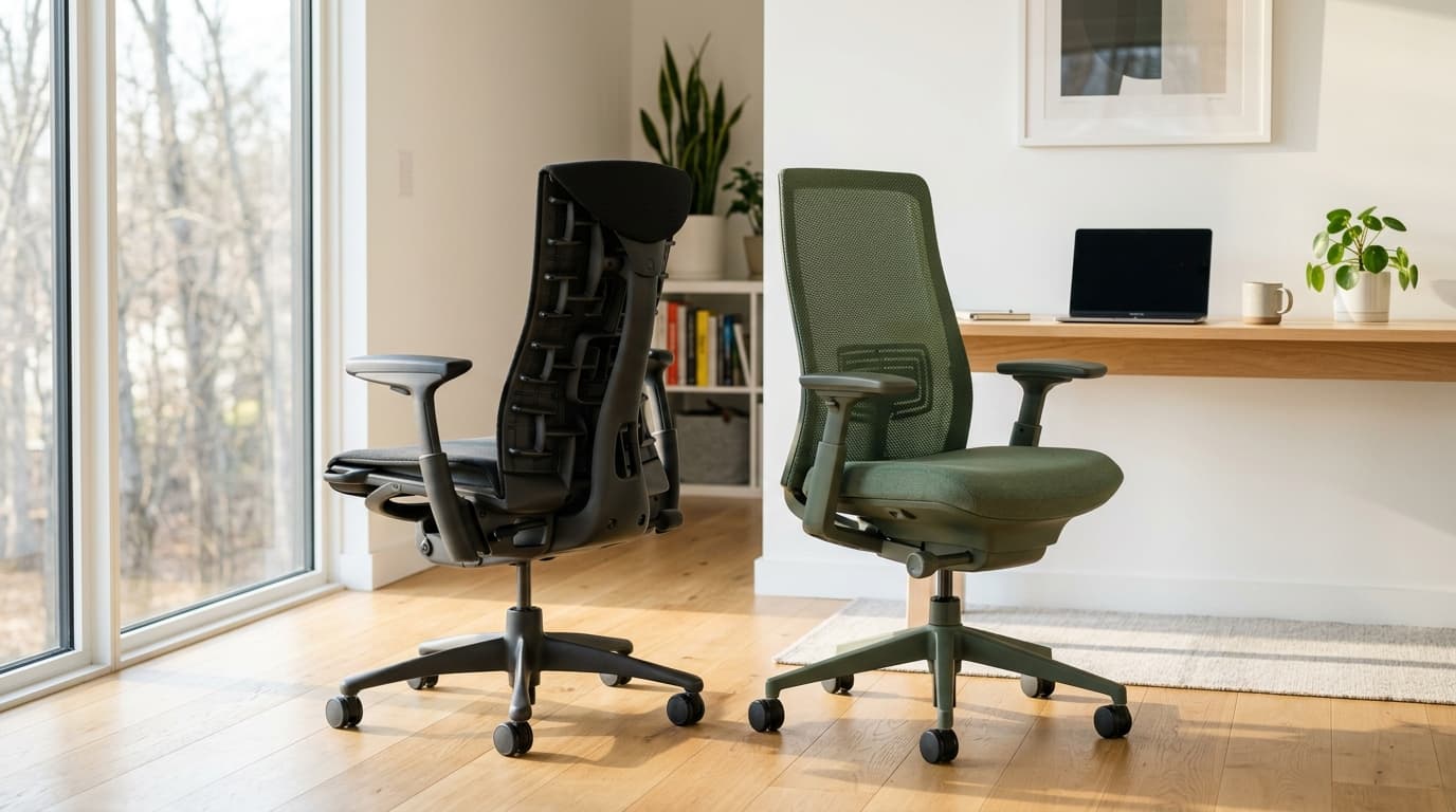 Haworth Fern vs Herman Miller Embody: 2026 Ergonomic Test - Ergonomic Workstation & Spec Review