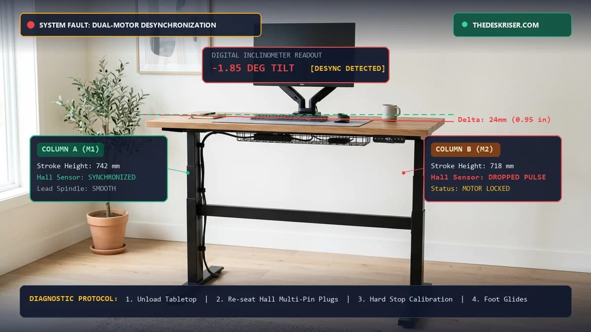 How to Fix Uneven Standing Desk Legs (Lopsided Reset Guide) β Ergonomic Workstation & Spec Review