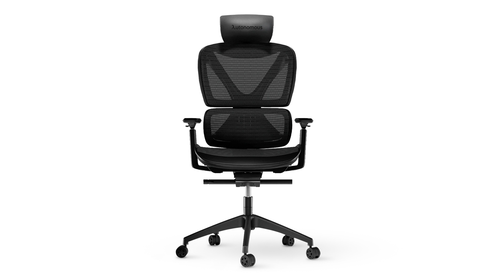 Autonomous ErgoChair Core full-mesh ergonomic office chair with headrest, dual backrest, and 3D armrests