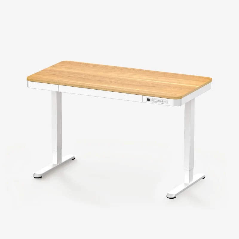 FlexiSpot Comhar compact adjustable desk with built-in drawers, 48-inch workspace