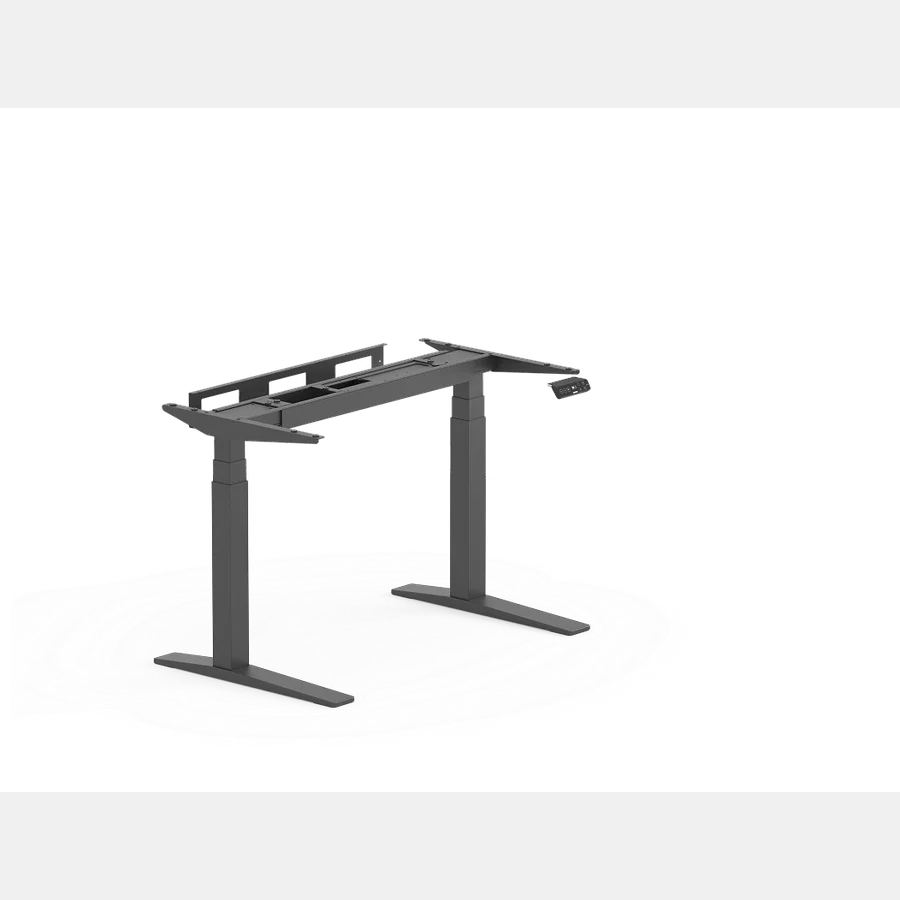 FlexiSpot E7 Pro standing desk — wider crossbar, height display, 440 lbs capacity