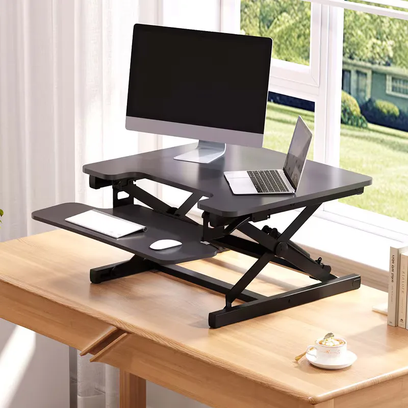 FlexiSpot M9 height adjustable desk converter with cross-brace lift mechanism