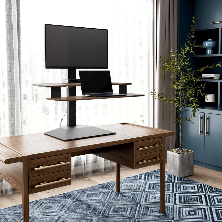 Vari VariDesk Premier Electric single-monitor standing desk converter